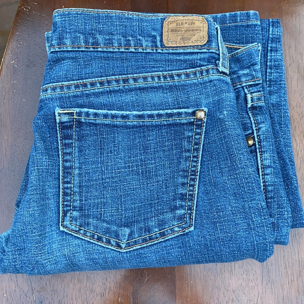 Old Navy Stretch Boot Cut Ultra Low Jeans 8 Long